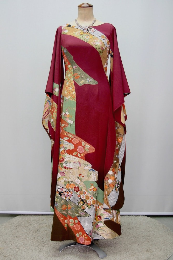 KIMONO文珠庵の着物ドレス 二次会、卒業式、成人式、海外での 